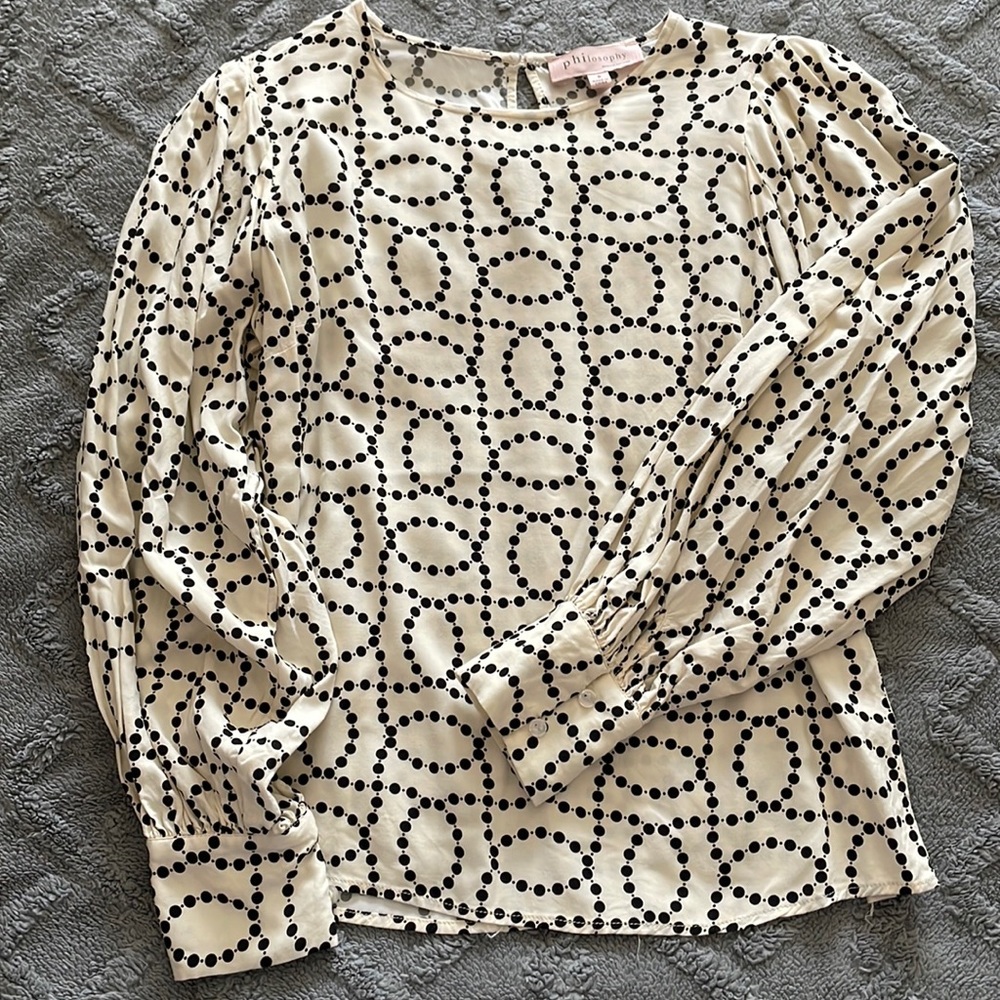 Excellent condition Philosophy cream blouse